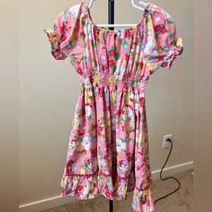 Matilda Jane Pink Floral Puff Sleeve Dress